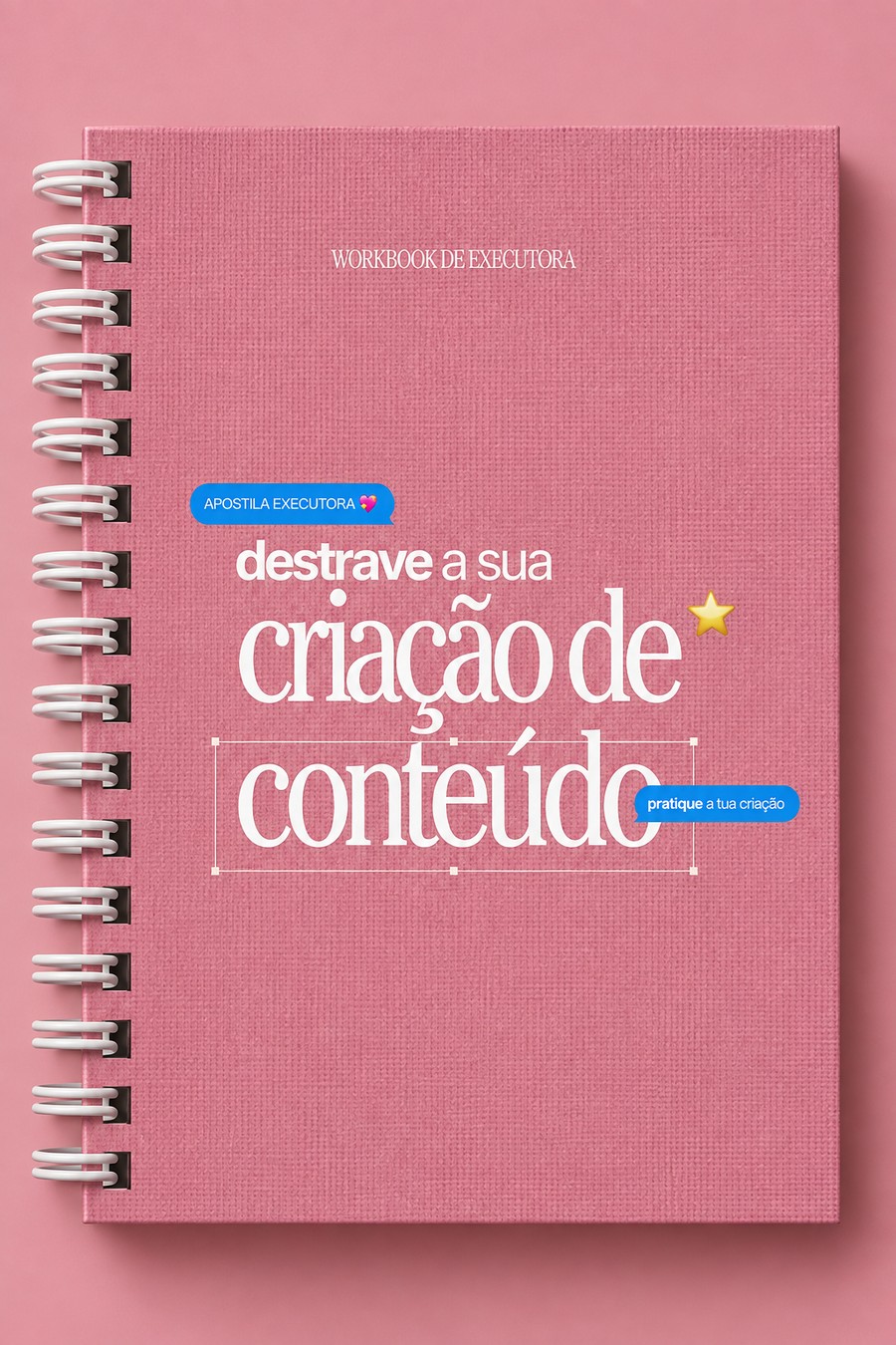 Capa da apostila Workbook de Executora