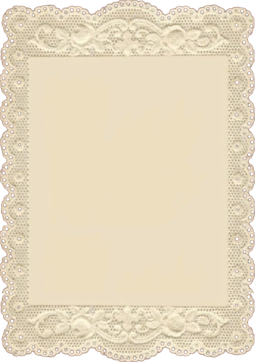 Papel de carta com borda de renda